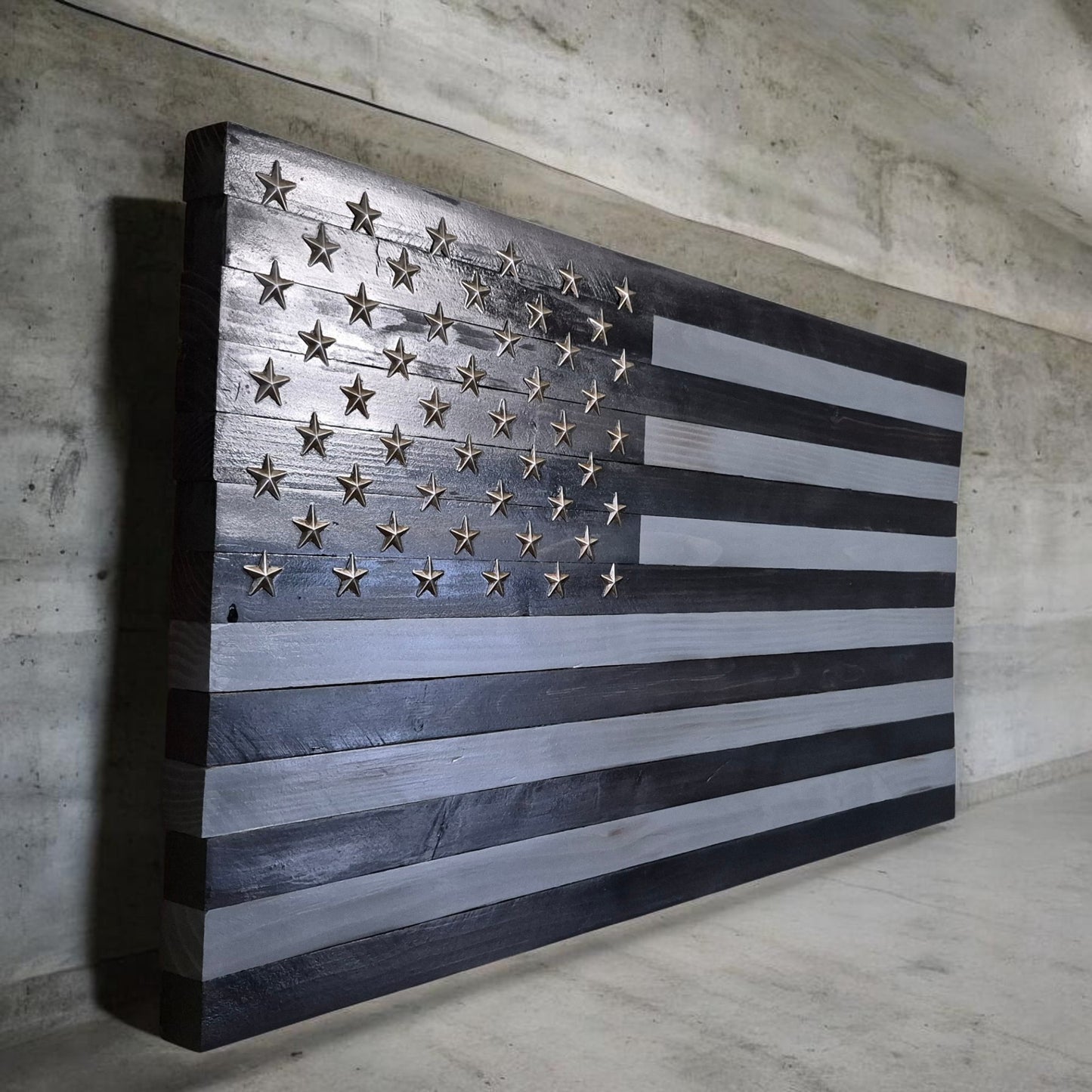 Handmade American Flag Display (37" x 19.5")