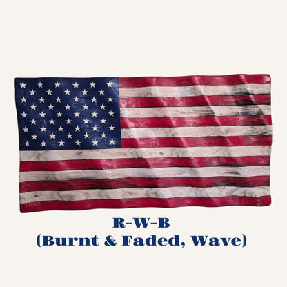 Handmade American Flag Display (37" x 19.5")
