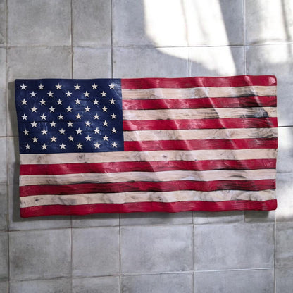 Handmade American Flag Display (37" x 19.5")