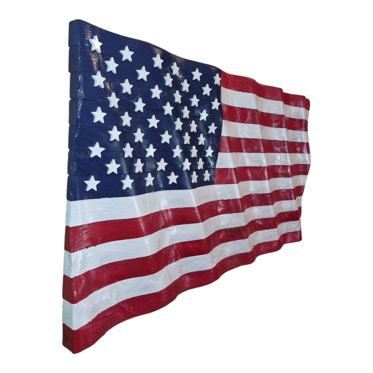 Handmade American Flag Display (37" x 19.5")